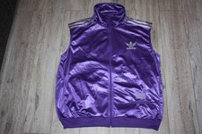 Adidas Chile 62 Glanz Weste XL Vintage lila Shiny Wetlook Retro ZX 90s Logo