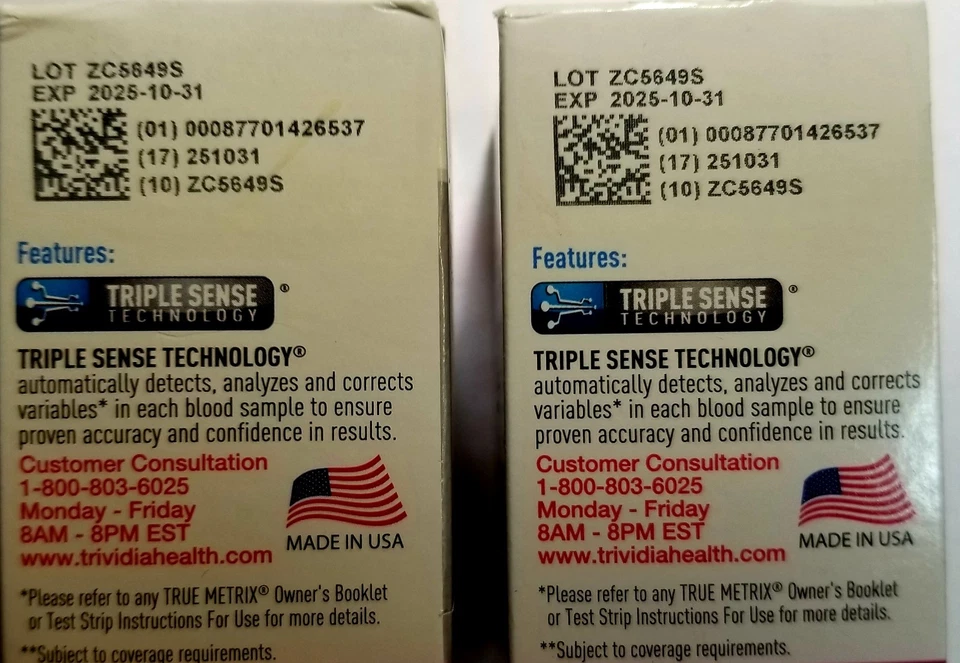 Tiras reactivas para diabéticos True Metrix caducan 10/2025 [2 cajas 50] Foto 2 de 4