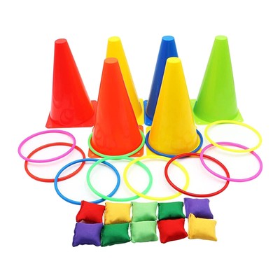 Karneval Yard Games Combo Set Ring Toss Outdoor-Spiele für Gartenkinder
