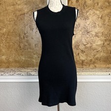 Cotton Citizen Mini Bodycon Tank Dress Womens Small A Line Waffle Knit Black