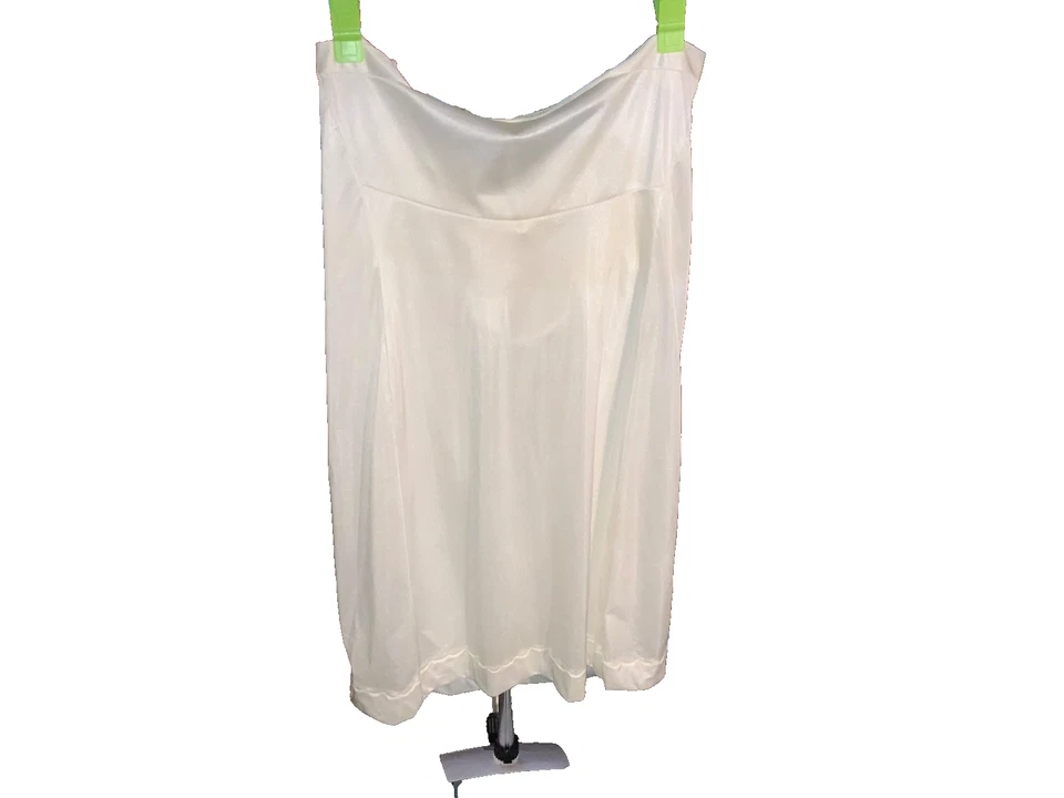 2 camisolas vintage de nailon 4 bragas rosa blanco marfil tostado talla 38-40 forro de encaje Foto 3 de 4