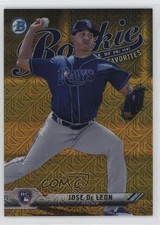 2017 Bowman Orange /25 Jose De Leon #ROYFA-JDL Auto 6x9