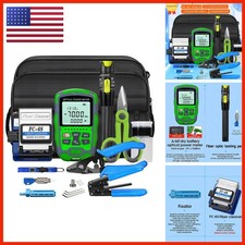 BautTat 6S M7 Kit Fiber Optic Tool Kit 10-in-1 FTTH Power Meter Cleaver