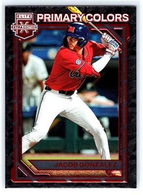 2023 Panini Elite Extra Edition #PC-8 Jacob Gonzalez Primary Colors