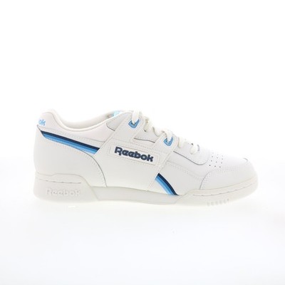 Reebok Workout Plus MU DV6769 Mens White Leather Lifestyle Sneakers Shoes