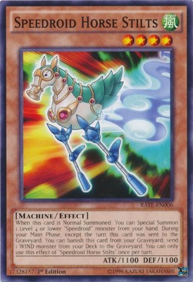 Speedroid Horse Stilts - RATE-EN006 - Common - 1st Edition - Moderately Played