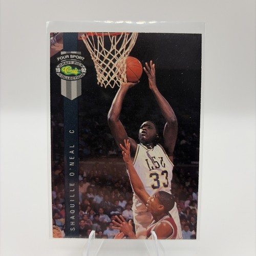1992 Classic Four Sport Draft Pick Shaquille O'Neal Rookie RC #1 LSU