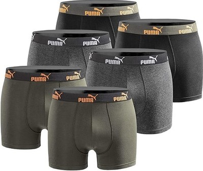 PUMA Boxershorts Herren 6er Pack Limited Edition Unterwäsche Baumwolle Stretch