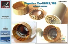 Tupolev Tu-22M2/M3 exhaust nozzles Photoetched  1/72 Armory  pea7211
