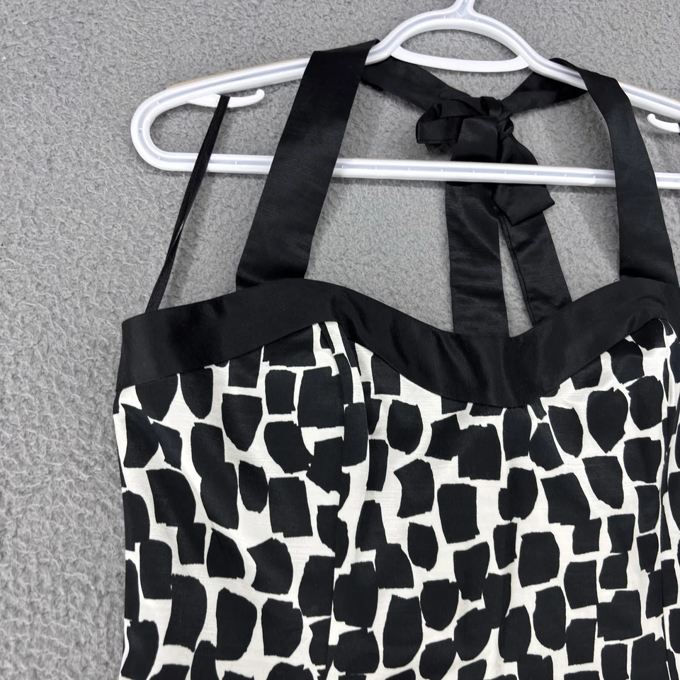 Top corsé bustier halter satinado mezcla seda 14 White House Black Market para mujer Foto 2 de 4