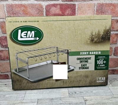 LEM Products 735 Jerky Hanger 9 Skewers Holds Over 100 - 7'' Strips No Seasoning