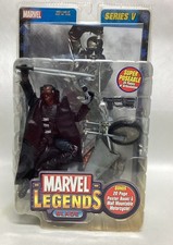 2004 TOY BIZ MARVEL LEGENDS SERIES V 5 BLADE with POSTER BOOK & MOTORCYCLE
