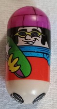 VINTAGE RETIRED SPIN MASTER 2003 MIGHTY BEANZ SERIES 1 BEAN 24 SNOWBOARDER BEAN