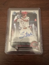 2025 Steele Hall Bowman Draft Chrome 1st Bowman Base Auto #CPA-SHA
