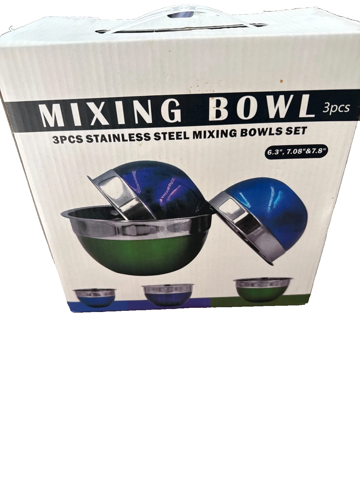 3pcs stainless steel mixing bowls set