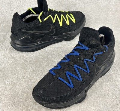 Nike LeBron XVII 17 Low Triple Black Mens Sz 9 Basketball Shoes CD5007-003