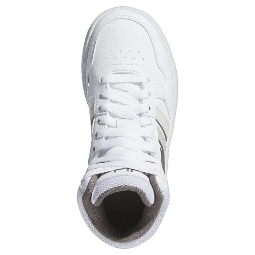Adidas HOOPS 3.0 MID K, Sneaker Alta Ragazzi - Bianco, Beige - Foto 3 di 8