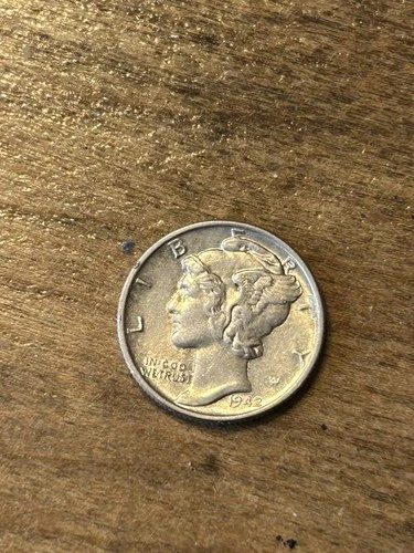 1942 Mercury Dime AU