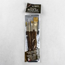 Princeton Art & Brush Co. Set of 7 Synthetic Hair Artist Paint Brushes - New