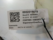 FORTWO / SMARTCAR EXPANSION TANK  Petrol Coupe  07-14 SMART