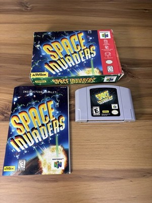 Activision Space Invaders for Nintendo 64 N64 Manual Included NTSC-U/C Series
