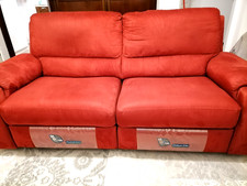 Divano Relax di Chateau dAx, velluto rosso