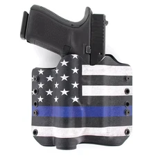 OWB Light Holster - SAR Handguns -Streamlight 7/7A- USA Thin Blue Line