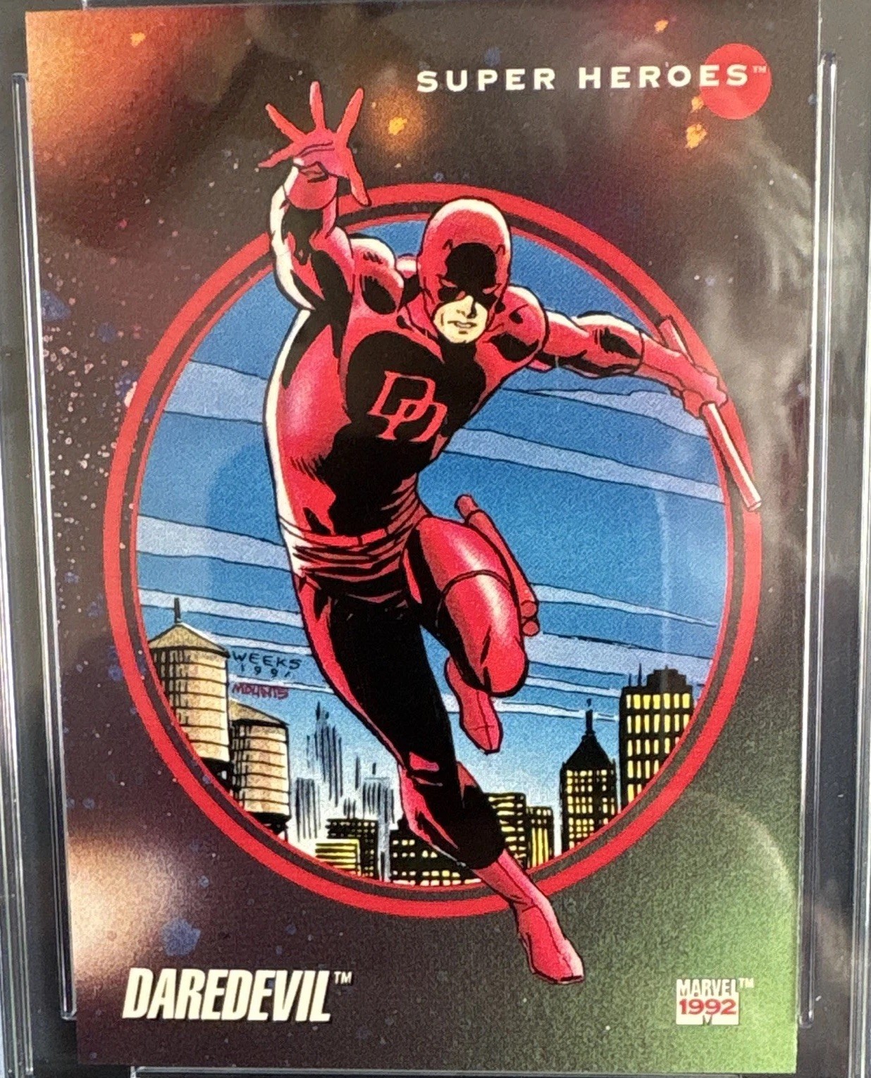 1992 Impel Marvel Universe Series III Daredevil #20 CGC 9 Graded Card view 5