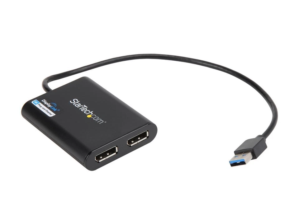 StarTech.com USB32DP24K60 USB to Dual DisplayPort Adapter - 4K 60Hz - USB 3.0 - Image 2 of 4