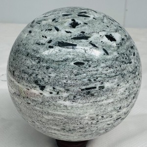 Natural green tourmaline ball polished quartz crystal ball healing 3160G(6.96LB)