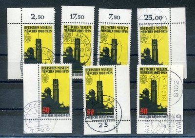 106712) Bund Nr. 963 dt. Museum, 2 OR+3 Ecken, mit Formnummern 1+2, gestempelt 