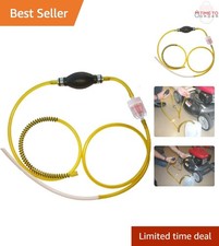 Fuel Transfer Pump Vinyl Aluminum 6 Ft Manual Hose for Gas Water Oil