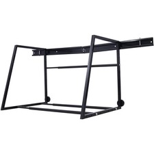 Heavy Duty Adjustable Garage Wall Multi-Tire Rack Storage, Black, Steel