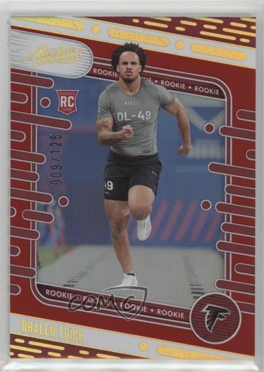 2024 Panini Absolute Rookies Red Spectrum 9/125 Bralen Trice #163 Rookie RC 1i0n