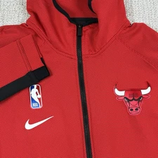 NBA Nike Dri-Fit Men’s XL Chicago Bulls Showtime Therma Flex On Court Hoodie