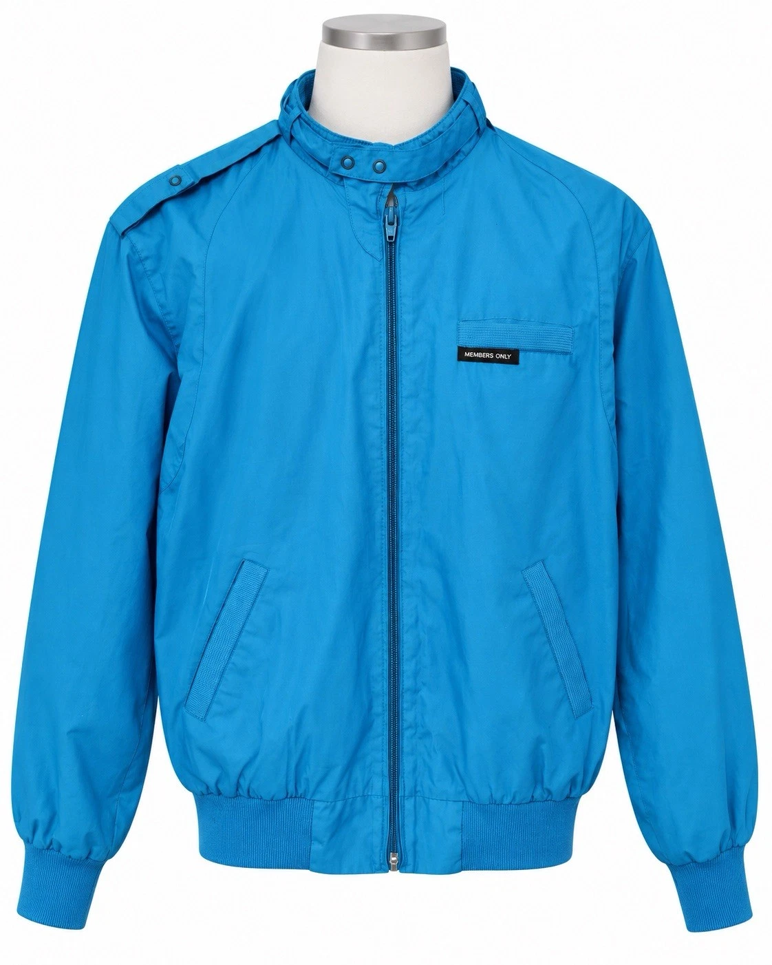 Vintage 80s Members Only by Fabil Blue Racer Bomber Jacket Men’s L Hong Kong - product detail image 3