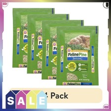  4 pack Feline Pine Original 100 Natural Cat Litter, 20 lb