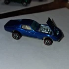 Hot Wheels Redlines Chevrolet Camaro 1:64 Blue Diecast Car w/ Opening Hood 1967