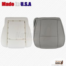 2011 2012 Ford E150 E250 Van Driver Bottom Perforated Vinyl Cover Foam Gray