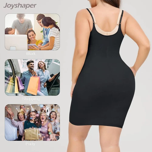 Damen Figurformende Miederkleid Unterkleid Bauchweg Stark Formende Kleidung - Bild 11 von 15