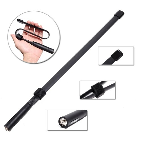Antena táctica CS SMA-hembra doble banda VHF plegable para walkie talkie baofeng - Imagen 14 de 28