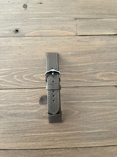 Hirsch BOLOGNA Quick-Release French-Style Textured Leather Watch Strap in TAUPE - Picture 2 of 5