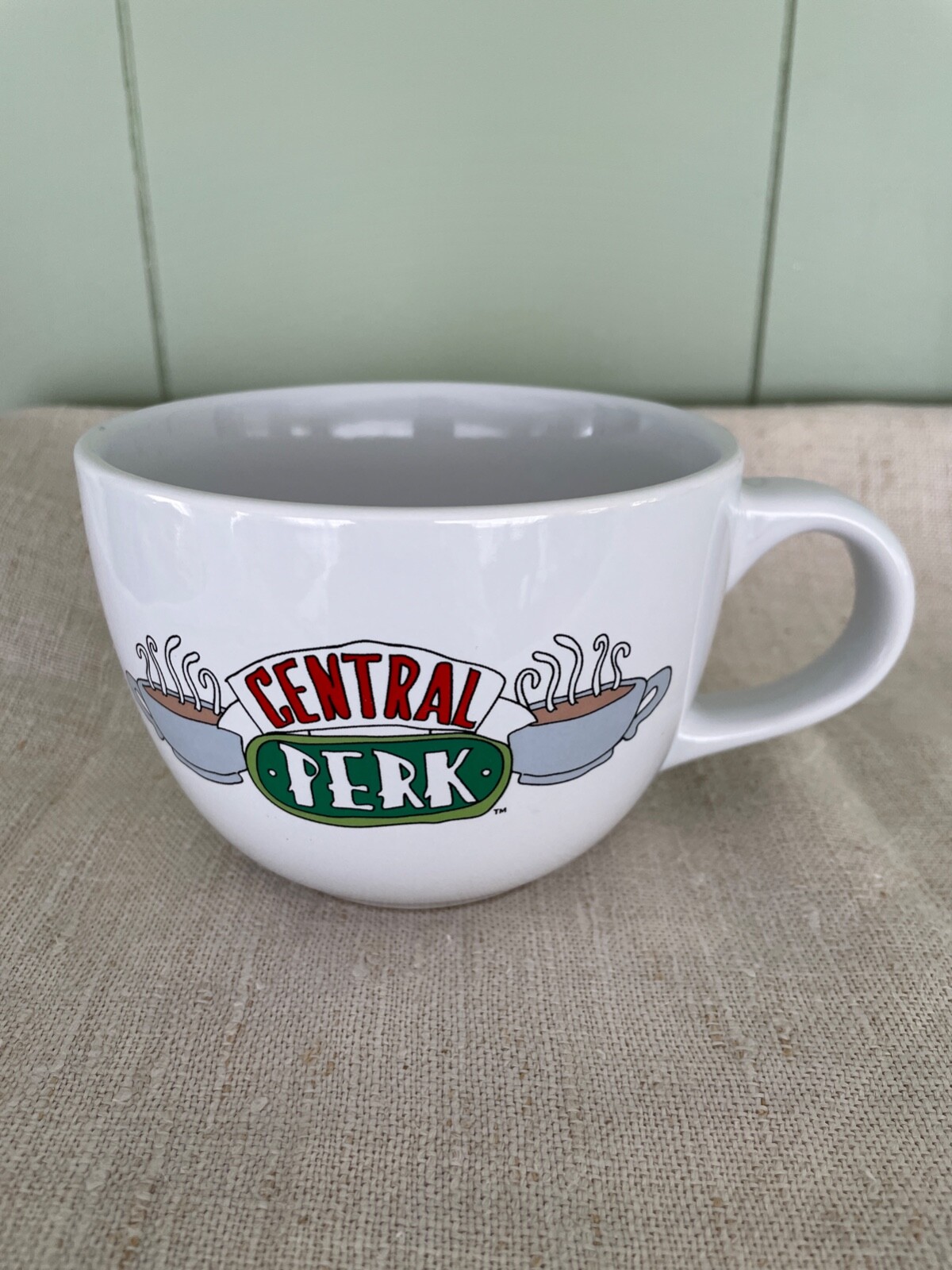 Friends New York Central Perk White Coffee Mug 14 Oz. Ounces