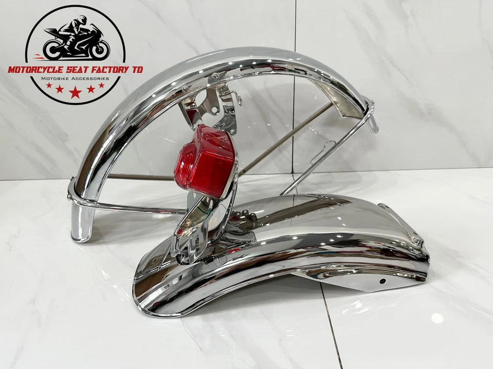 Guardabarros delantero y trasero Honda CB500 1971-1972 4 piezas. Soporte de luz trasera CB500 K. Foto 4 de 4