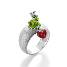 Frosch mit Herz Ring Größe 58 Heartbreaker by Drachenfels LD FG 13 GR Silber 