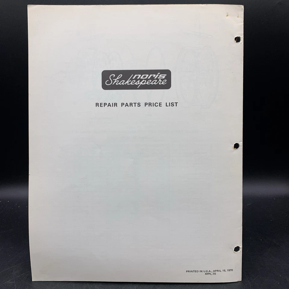 1970 Noris Shakespeare & Beaudex Fishing Reel Repair Parts Price List Manual - Image 2 of 4