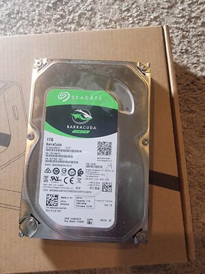 Seagate 1TB BarraCuda SATA 6Gb/s 64MB Cache 3.5'' Internal HDD ST1000DMB10