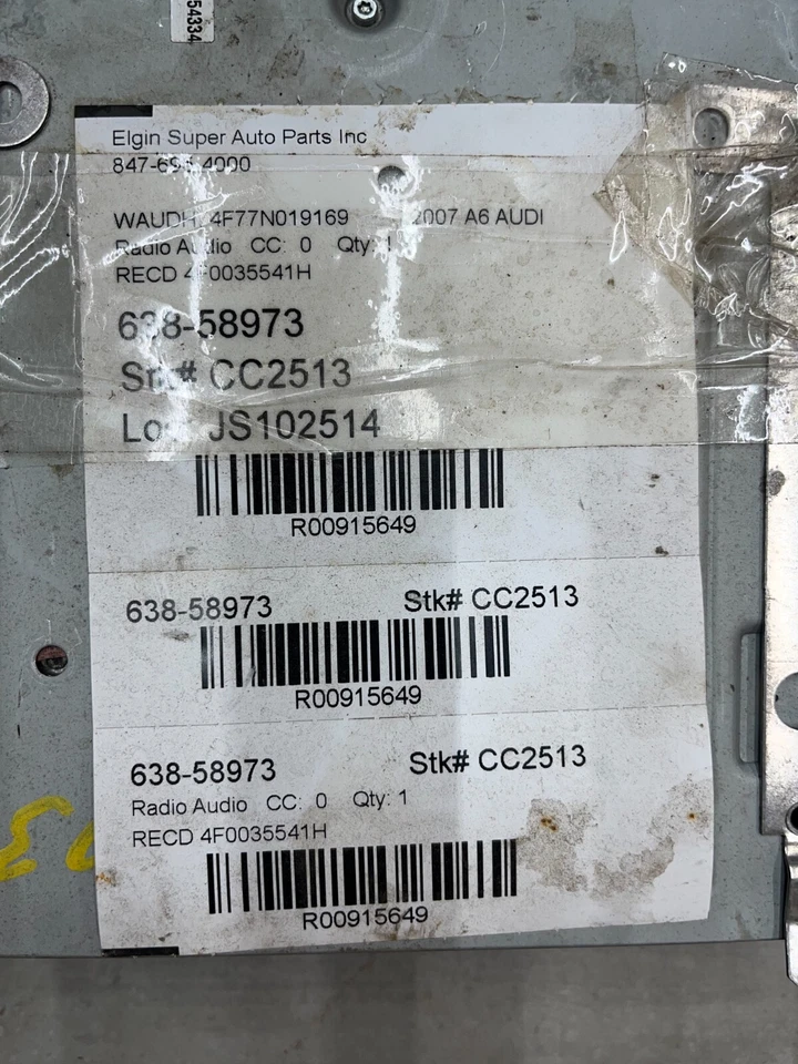 Módulo receptor de radio AM/FM original Audi BE 6394 4F0035541H compatible con Audi A6 2007  Foto 3 de 3