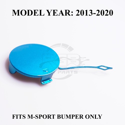 BMW 4er F32 F33 F36 M Sport Vorne Bumper tow hook cover Snapper Rocks Blue C1G