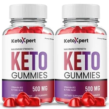 KetoXpert Keto ACV Gummies, Keto Xpert Max Strength ACV Gummies (2 Pack)